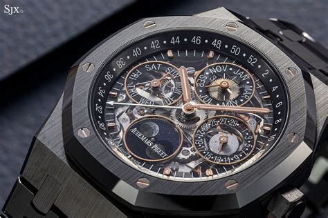 audemars piguet all black|audemars piguet skeleton perpetual calendar.